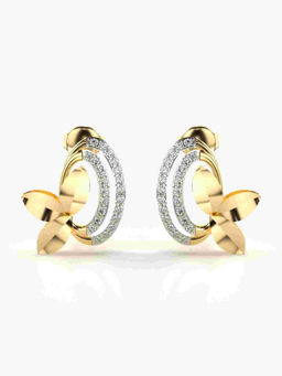 Valanova - Hallmarked 9K Yellow Gold and Certified Lab Grown Diamond 0.33cts Stud Earrings