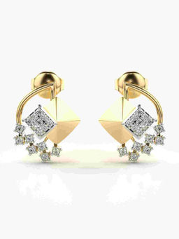Valanova - Hallmarked 9K Yellow Gold and Certified Lab Grown Diamond 0.22cts Stud Earrings