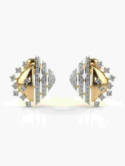 Valanova - Hallmarked 9K Yellow Gold and Certified Lab Grown Diamond 0.47cts Stud Earrings
