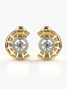 Valanova - Hallmarked 9K Yellow Gold and Certified Lab Grown Diamond 0.24cts Stud Earrings