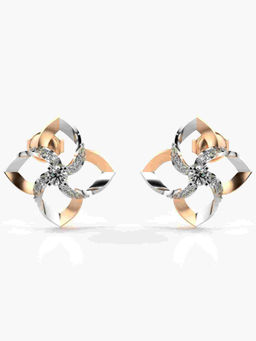 Valanova - Hallmarked 9K Rose Gold and Certified Lab Grown Diamond 0.44cts Stud Earrings