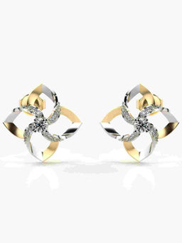 Valanova - Hallmarked 9K Yellow Gold and Certified Lab Grown Diamond 0.44cts Stud Earrings