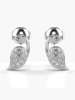 Valanova - Hallmarked 9K White Gold and Certified Lab Grown Diamond 0.28cts Stud Earrings