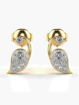 Valanova - Hallmarked 9K Yellow Gold and Certified Lab Grown Diamond 0.28cts Stud Earrings
