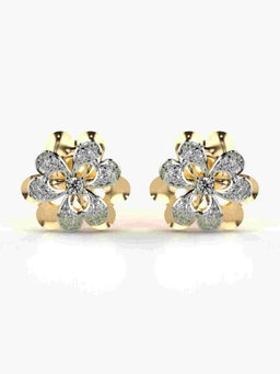Valanova - Hallmarked 9K Yellow Gold and Certified Lab Grown Diamond 0.26cts Stud Earrings