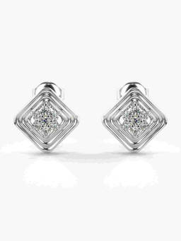 Valanova - Hallmarked 9K White Gold and Certified Lab Grown Diamond 0.31cts Stud Earrings