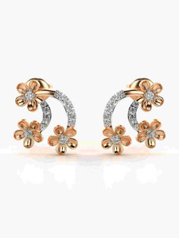 Valanova - Hallmarked 9K Rose Gold and Certified Lab Grown Diamond 0.27cts Stud Earrings