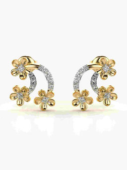 Valanova - Hallmarked 9K Yellow Gold and Certified Lab Grown Diamond 0.27cts Stud Earrings