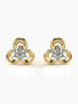 Valanova - Hallmarked 9K Yellow Gold and Certified Lab Grown Diamond 0.50cts Stud Earrings