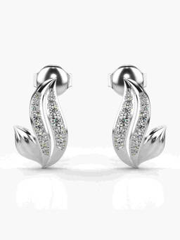 Valanova - Hallmarked 9K White Gold and Certified Lab Grown Diamond 0.23cts Stud Earrings