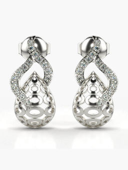 Valanova - Hallmarked 9K White Gold and Certified Lab Grown Diamond 0.23cts Stud Earrings