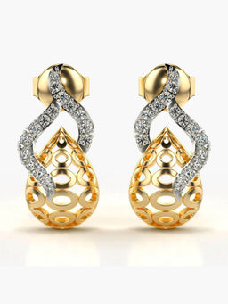 Valanova - Hallmarked 9K Yellow Gold and Certified Lab Grown Diamond 0.23cts Stud Earrings