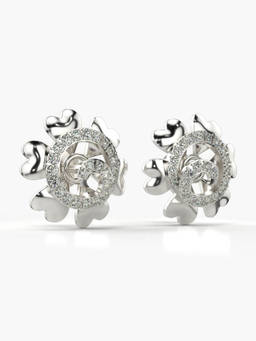 Valanova - Hallmarked 9K White Gold and Certified Lab Grown Diamond 0.38cts Stud Earrings
