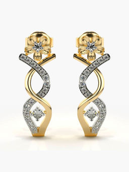 Valanova - Hallmarked 9K Yellow Gold and Certified Lab Grown Diamond 0.31cts Drop Earrings