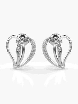 Valanova - Hallmarked 9K White Gold and Certified Lab Grown Diamond 0.19cts Stud Earrings