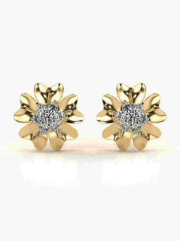Valanova - Hallmarked 9K Yellow Gold and Certified Lab Grown Diamond 0.36cts Stud Earrings