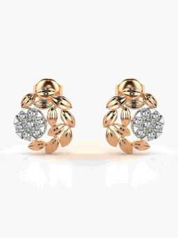 Valanova - Hallmarked 9K Rose Gold and Certified Lab Grown Diamond 0.63cts Stud Earrings