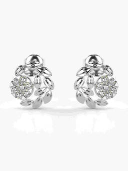 Valanova - Hallmarked 9K White Gold and Certified Lab Grown Diamond 0.63cts Stud Earrings