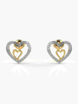 Valanova - Hallmarked 9K Yellow Gold and Certified Lab Grown Diamond 0.39cts Stud Earrings