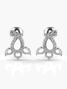 Valanova - Hallmarked 9K White Gold and Certified Lab Grown Diamond 0.20cts Stud Earrings