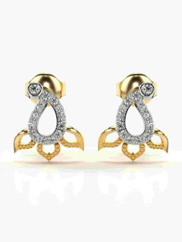 Valanova - Hallmarked 9K Yellow Gold and Certified Lab Grown Diamond 0.20cts Stud Earrings