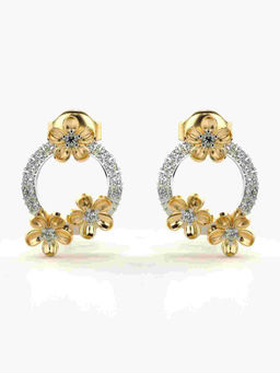 Valanova - Hallmarked 9K Yellow Gold and Certified Lab Grown Diamond 0.29cts Stud Earrings