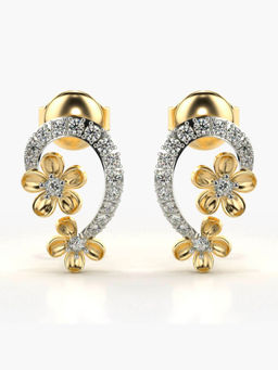 Valanova - Hallmarked 9K Yellow Gold and Certified Lab Grown Diamond 0.23cts Stud Earrings