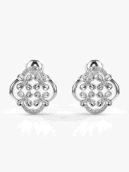 Valanova - Hallmarked 9K White Gold and Certified Lab Grown Diamond 0.35cts Stud Earrings