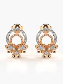 Valanova - Hallmarked 9K Rose Gold and Certified Lab Grown Diamond 0.31cts Stud Earrings