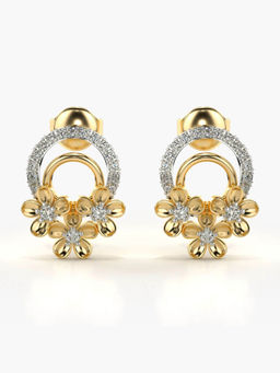 Valanova - Hallmarked 9K Yellow Gold and Certified Lab Grown Diamond 0.31cts Stud Earrings