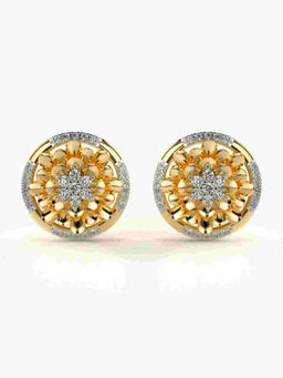 Valanova - Hallmarked 9K Yellow Gold and Certified Lab Grown Diamond 0.57cts Stud Earrings