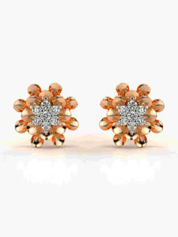 Valanova - Hallmarked 9K Rose Gold and Certified Lab Grown Diamond 0.31cts Stud Earrings