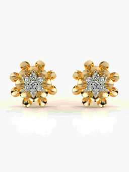 Valanova - Hallmarked 9K Yellow Gold and Certified Lab Grown Diamond 0.31cts Stud Earrings