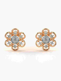 Valanova - Hallmarked 9K Rose Gold and Certified Lab Grown Diamond 0.28cts Stud Earrings