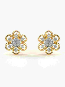 Valanova - Hallmarked 9K Yellow Gold and Certified Lab Grown Diamond 0.28cts Stud Earrings
