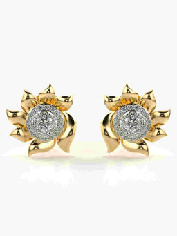 Valanova - Hallmarked 9K Yellow Gold and Certified Lab Grown Diamond 0.56cts Stud Earrings