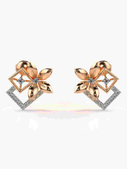 Valanova - Hallmarked 9K Rose Gold and Certified Lab Grown Diamond 0.30cts Stud Earrings