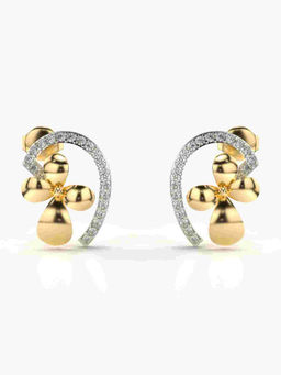Valanova - Hallmarked 9K Yellow Gold and Certified Lab Grown Diamond 0.38cts Stud Earrings