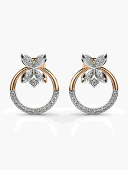 Valanova - Hallmarked 9K Rose Gold and Certified Lab Grown Diamond 0.44cts Stud Earrings
