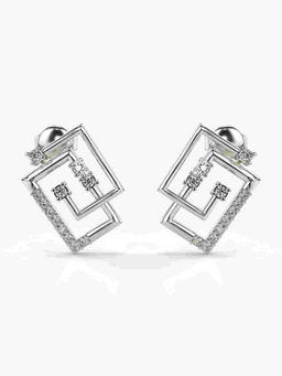 Valanova - Hallmarked 9K White Gold and Certified Lab Grown Diamond 0.26cts Stud Earrings