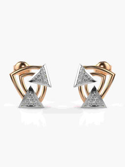 Valanova - Hallmarked 9K Rose Gold and Certified Lab Grown Diamond 0.25cts Stud Earrings