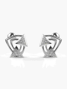 Valanova - Hallmarked 9K White Gold and Certified Lab Grown Diamond 0.25cts Stud Earrings