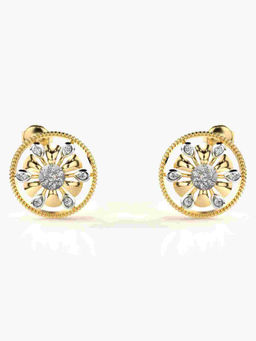 Valanova - Hallmarked 9K Yellow Gold and Certified Lab Grown Diamond 0.35cts Stud Earrings