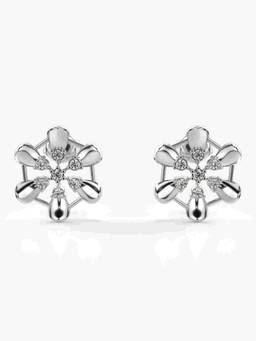 Valanova - Hallmarked 9K White Gold and Certified Lab Grown Diamond 0.27cts Stud Earrings