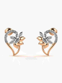 Valanova - Hallmarked 9K Rose Gold and Certified Lab Grown Diamond 0.35cts Stud Earrings