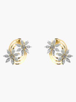 Valanova - Hallmarked 9K Yellow Gold and Certified Lab Grown Diamond 0.86cts Stud Earrings