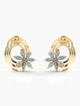 Valanova - Hallmarked 9K Yellow Gold and Certified Lab Grown Diamond 0.43cts Stud Earrings
