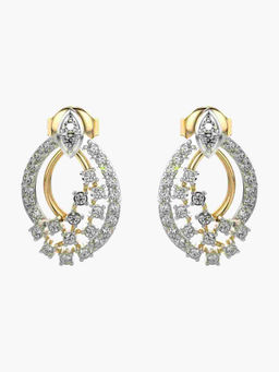 Valanova - Hallmarked 9K Yellow Gold and Certified Lab Grown Diamond 0.54cts Stud Earrings