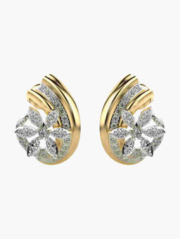 Valanova - Hallmarked 9K Yellow Gold and Certified Lab Grown Diamond 0.57cts Stud Earrings