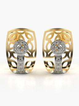 Valanova - Hallmarked 9K Yellow Gold and Certified Lab Grown Diamond 0.34cts Stud Earrings